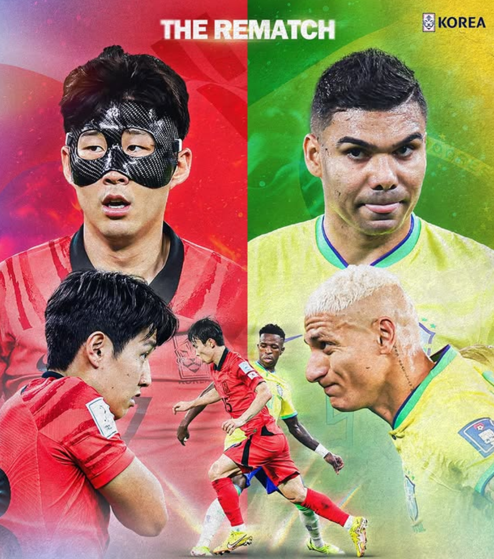 友谊赛前瞻：韩国队孙兴慜里程碑战，巴西可能延续424阵型