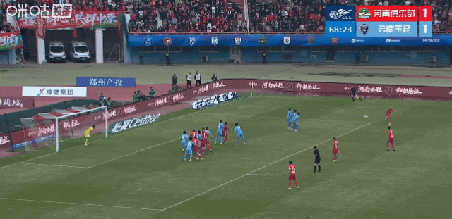 姆布拉屡失单刀&amp;amp;破门，河南2比1迎两连胜！玉昆后卫送礼+前锋乌龙！